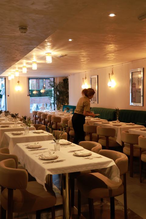 The ground-floor dining room