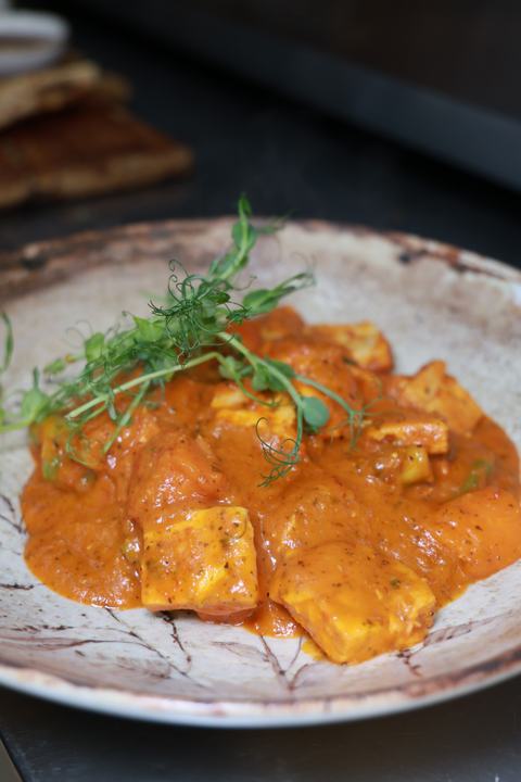 Filled pasta in a rich sauce