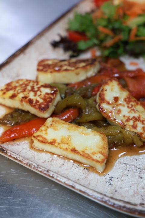 Grilled halloumi
