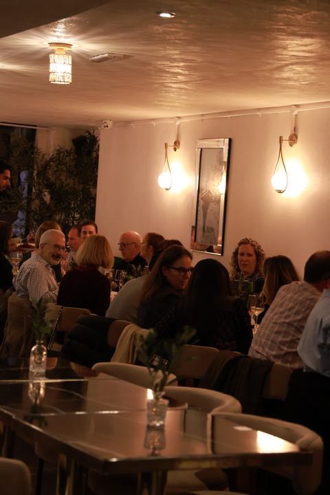 Dinner service in full swing