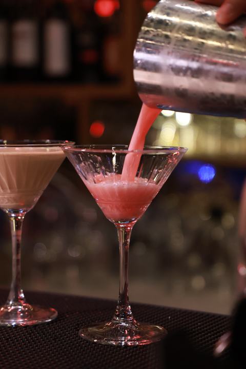 The pink pour