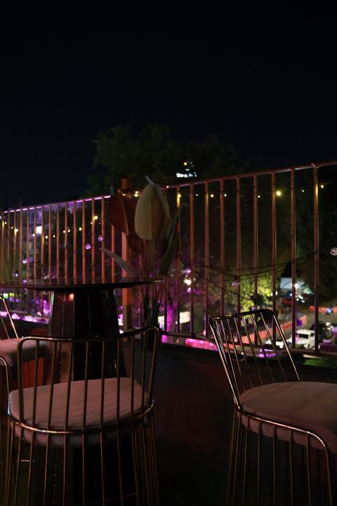 Evening on the rooftop